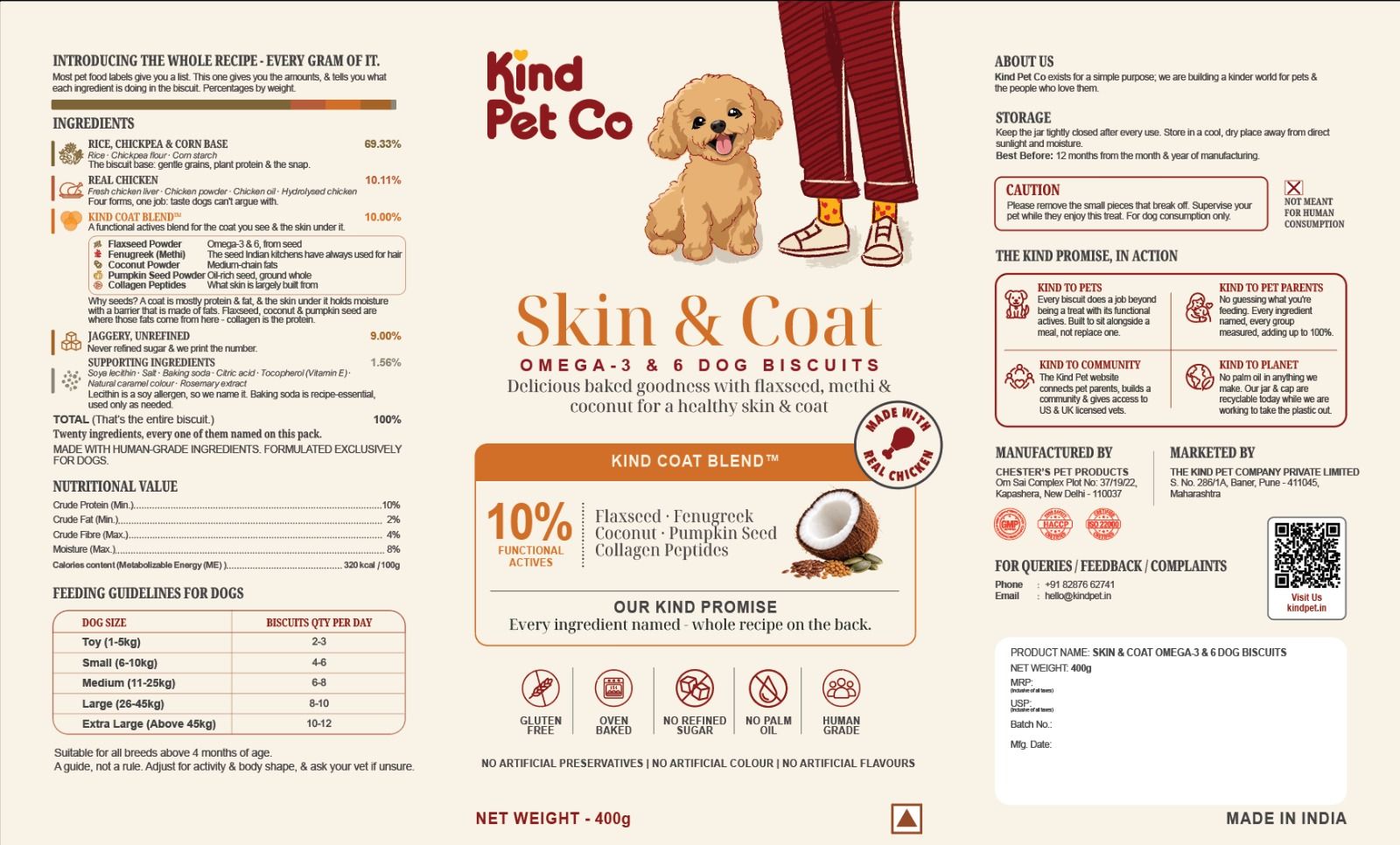 Complete final product label
