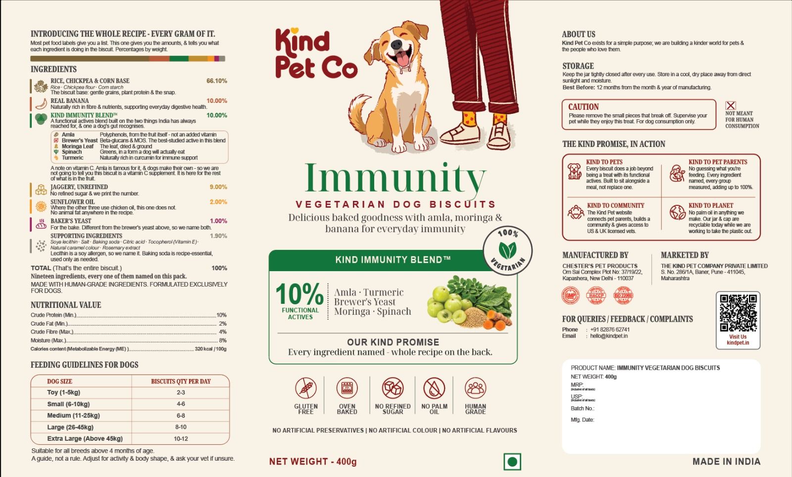 Complete final product label